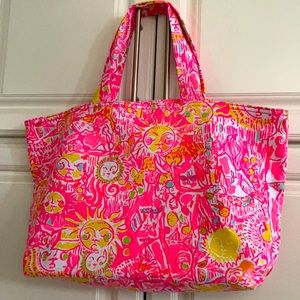 Lilly Pulitzer Canvas Beach Bag